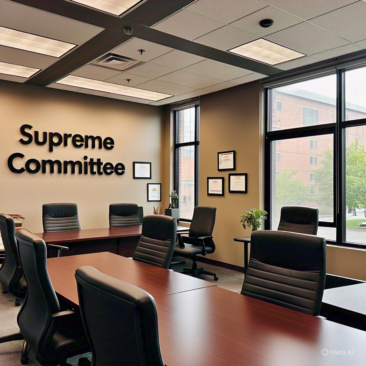 Supreme Council members in meeting